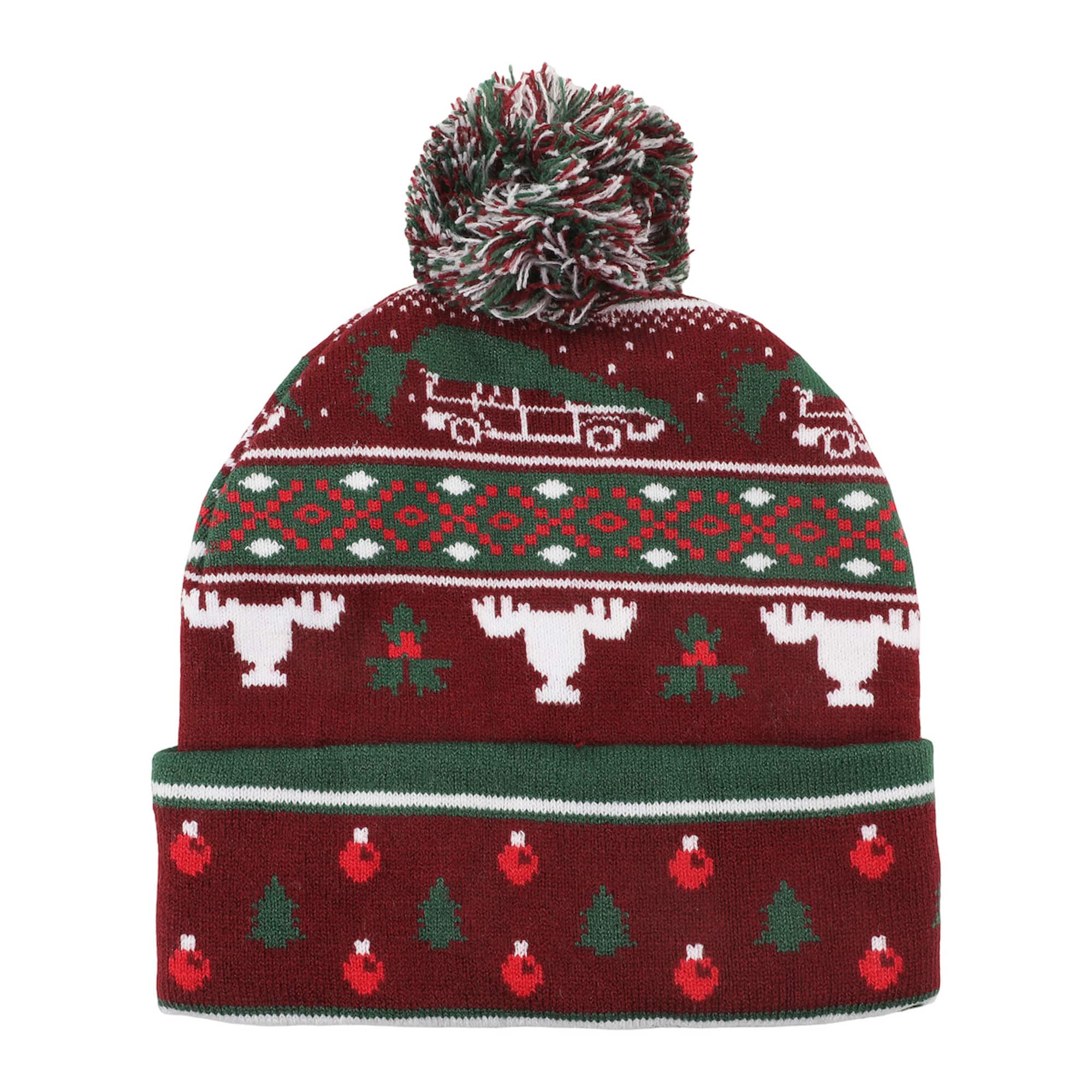 National Lampoon's Christmas Vacation™ Red & Green Pom Pom Beanie
